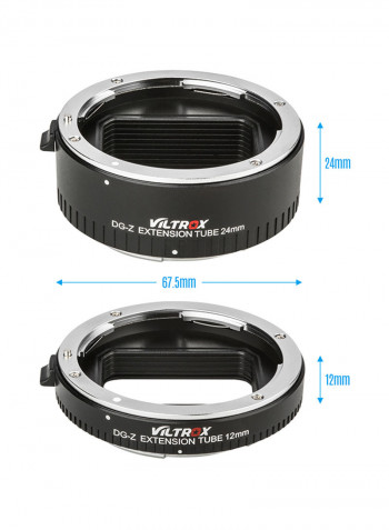 DG-Z Automatic Macro Extension Tube 12mm To 24mm Full Frame Black