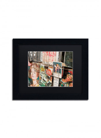 Magazine Rack Wall Art Multicolour 11 x 14inch