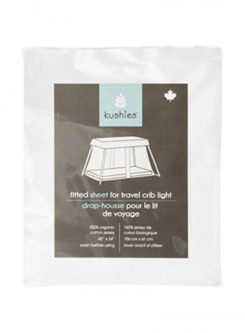 Organic Jersey Travel Lite Crib Sheet