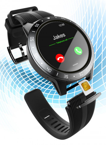 SMA-TK05 1.3" Screen BT3.0/4.0 GPS Sports Smartwatch Black