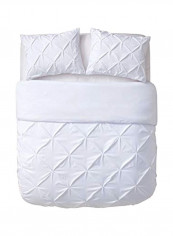 3-Piece Duvet Cover Set White Queen