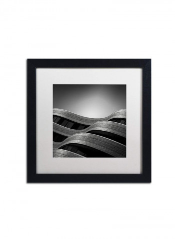 The Urban Sea Framed Wall Art Black/Grey 16 x 16inch