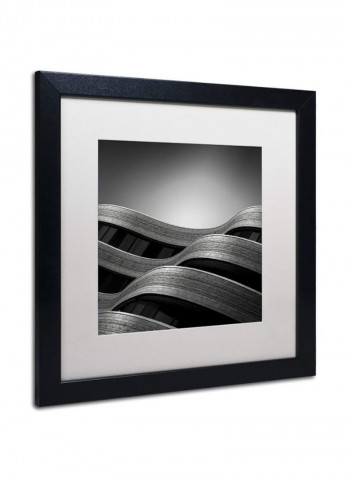 The Urban Sea Framed Wall Art Black/Grey 16 x 16inch