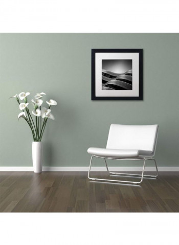 The Urban Sea Framed Wall Art Black/Grey 16 x 16inch