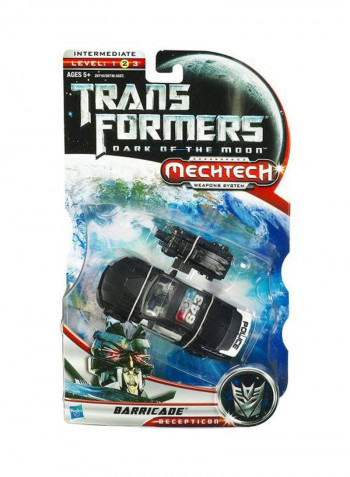 Transformers Mechtech Barricade Toy 2.8 x 7.5inch