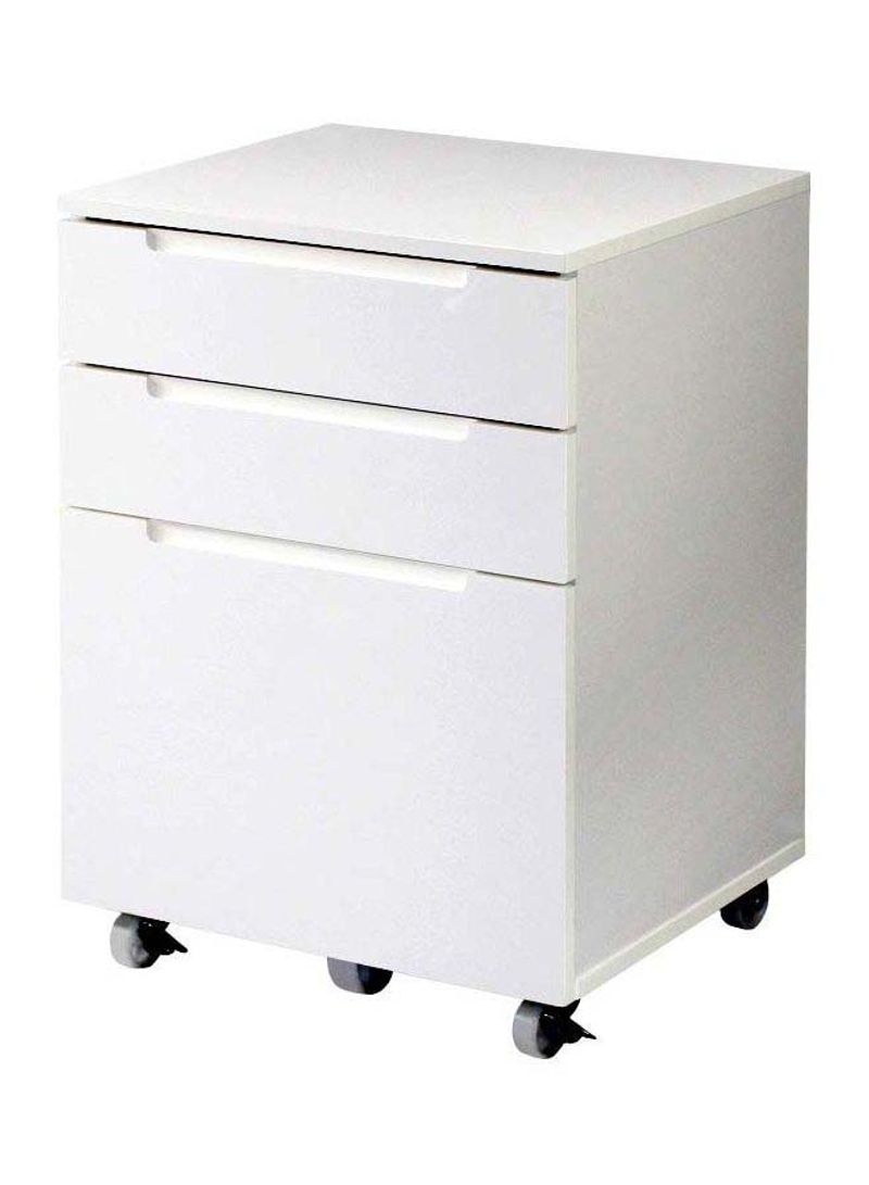 Arild 3-Drawer File Cabinet White 65x45x40cm