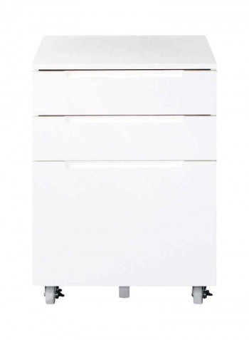 Arild 3-Drawer File Cabinet White 65x45x40cm