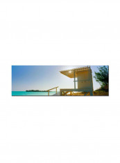 Bermuda Lifeguard Canvas Wall Art Multicolour 10 x 32inch