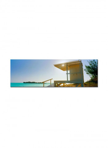 Bermuda Lifeguard Canvas Wall Art Multicolour 10 x 32inch