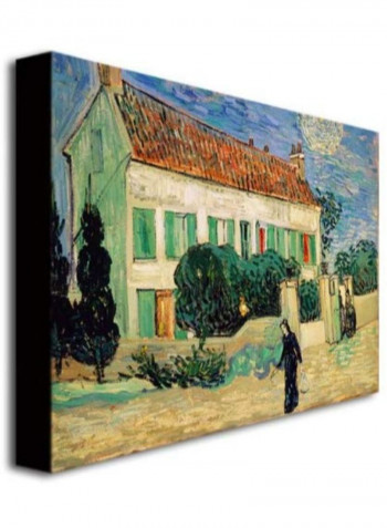 White House At Night Canvas Wall Art Multicolour 18 x 24inch