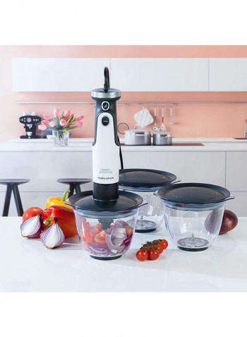 Handheld Blender Prep Set 650W 402053 White/Black/Clear