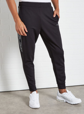 Logo Tape Joggers Black