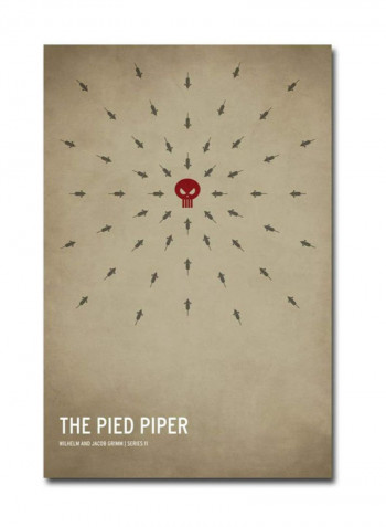 The Pied Piper Canvas Wall Art Brown 16 x 24inch