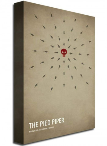 The Pied Piper Canvas Wall Art Brown 16 x 24inch
