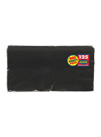 125-Piece Luncheon Napkins Black