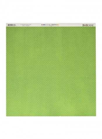 25-Piece Double-Sided Textured Design Cardstock Wasabi