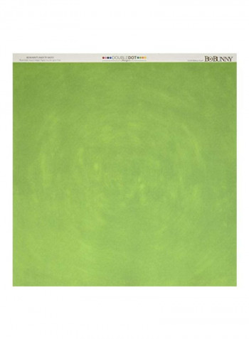 25-Piece Double-Sided Textured Design Cardstock Wasabi