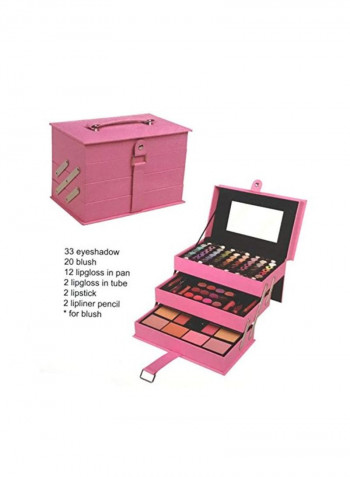 All In One Makeup Kit Light Pink/Blue/Purple