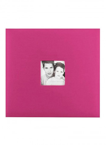 Fashion Fabric Scrapbook Album Hot Pink