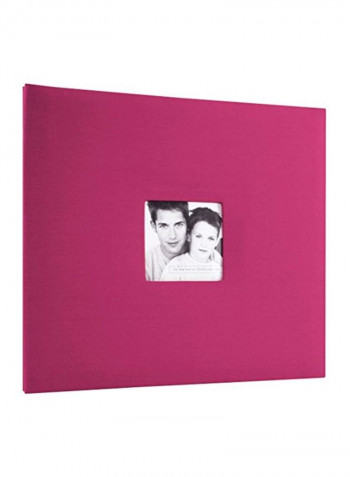 Fashion Fabric Scrapbook Album Hot Pink