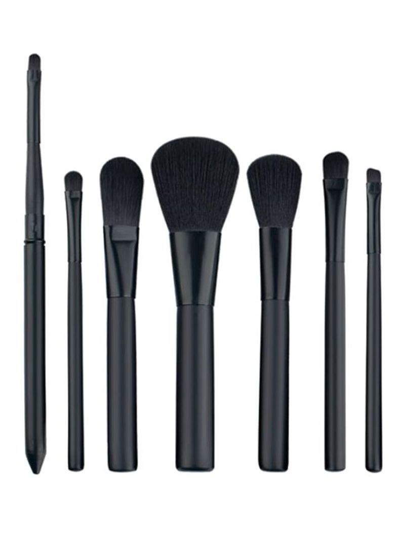 7-Piece Makeup Brush Set Black