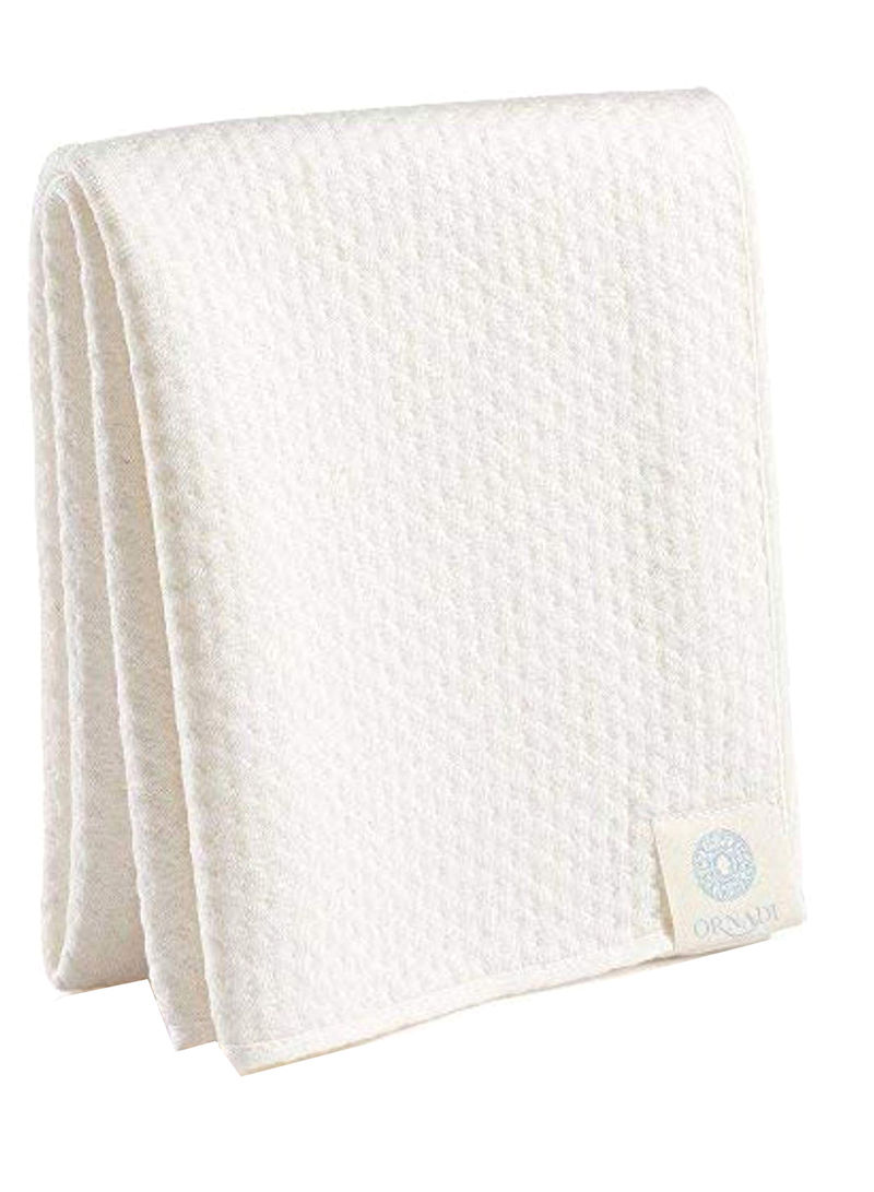 Bamboo Organic Extra Soft Spa Face Towel White 15 x 35inch