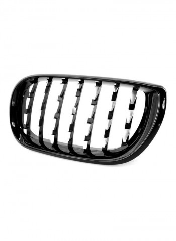 New Semi-plating Front Dual Kidney Grill Grille Fit for BMW E46 3 Series 320i 325i 330xi 325xi 4 DOOR 4D 2002-2005 LCI Facelift Meteor Style