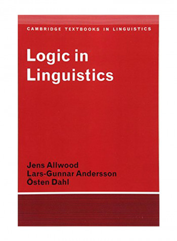 Logic in Linguistics Paperback