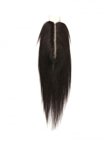 Silky Straight Hair Extension Black 12inch