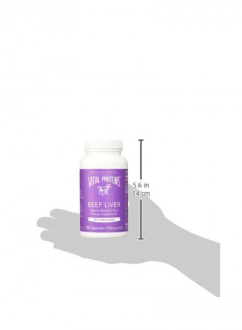 Vital Proteins Beef Liver Pills Dietary Supplement - 120 Capsules