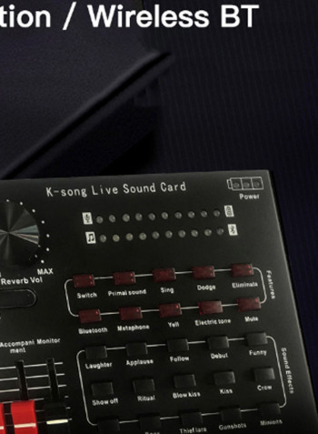 9-Piece R8 Live Sound Card Set Black/Red/White