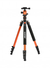 Portable Camera Tripod For DSLR Cameras Orange/Black
