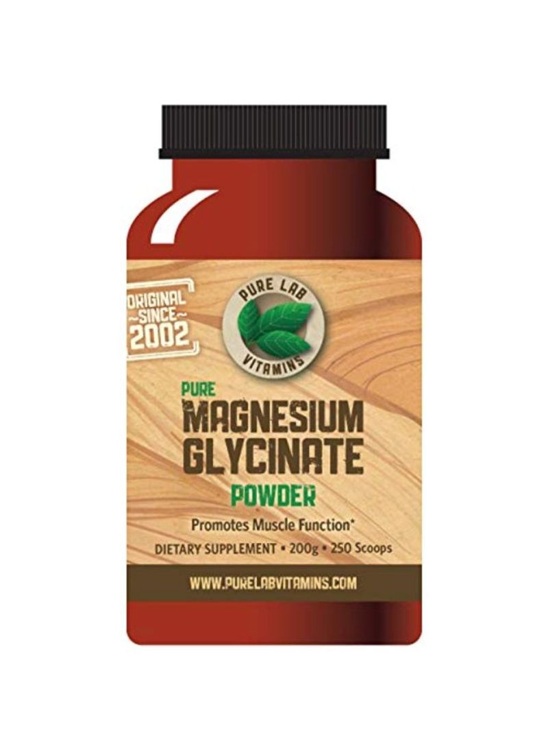 Pure Magnesium Glycinate Powder Dietary Supplement