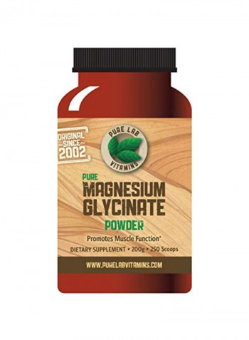 Pure Magnesium Glycinate Powder Dietary Supplement