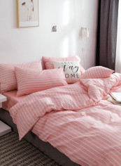 4-Piece Comfortable Single Size Printed Bedding Set Cotton Multicolour 150x200cm