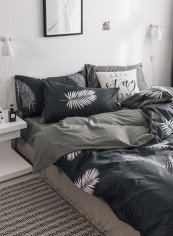 4-Pieces King Size Comfortable Printed Bedding Set Cotton Multicolour 180x220cm