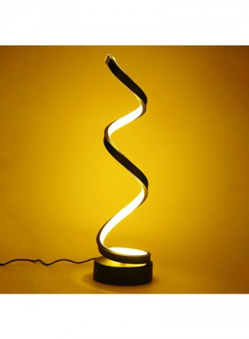 Spiral LED Table Lamp Black one sizecentimeter