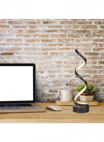 Spiral LED Table Lamp Black one sizecentimeter