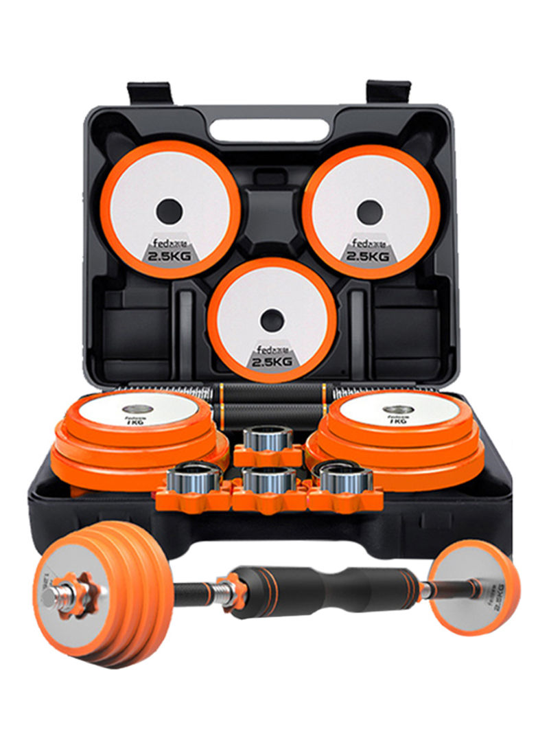 2 In 1 Pure Steel High Grade Dumbbell Set With Box 20kg