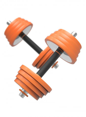 2 In 1 Pure Steel High Grade Dumbbell Set With Box 20kg