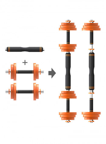 2 In 1 Pure Steel High Grade Dumbbell Set With Box 20kg