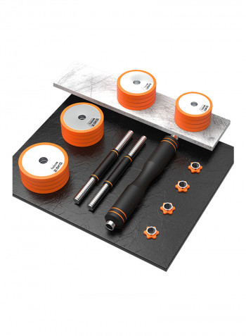 2 In 1 Pure Steel High Grade Dumbbell Set With Box 20kg