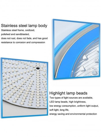 15W LED Stainless Steel Wall Mounted Pool Light Multicolour 31x31x8centimeter