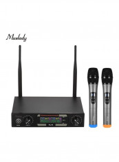 2 Wireless Microphones Set With Receiver