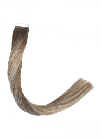 20-Piece Wavy And Long Hair Extension Set Caramel Blonde 14inch