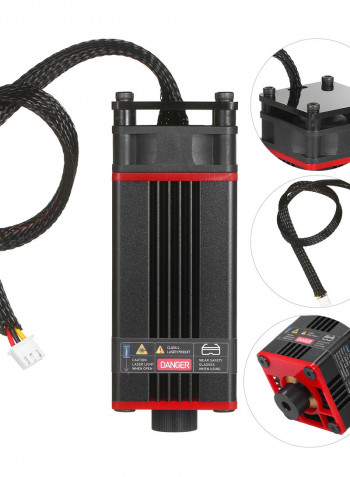 10W Module Laser Head For Laser Cutting Machine Black 17.50 x 6 x 12cm