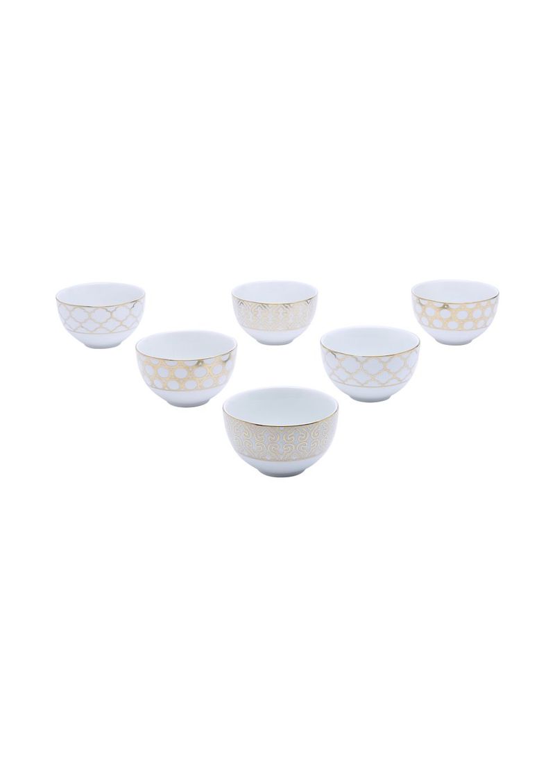 6-Piece Luxe Bowl Set White