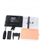 LED Camera Video Light With IR  Remote Kit White