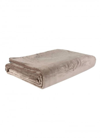 Polyester Nap Blanket Polyester Brown 108x96inch