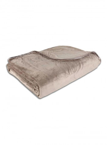 Polyester Nap Blanket Polyester Brown 108x96inch